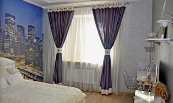 Фото штор в спальне
